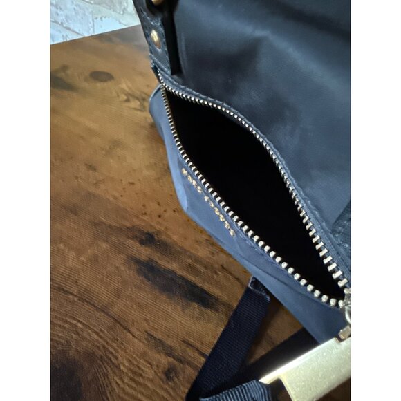 Marc Jacobs Black Nylon & Leather Satchel Purse With Gold Hardware - Picture 10 of 16